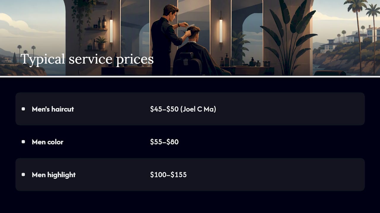 What Should You Expect to Pay for a Men's Haircut? — overview diagram