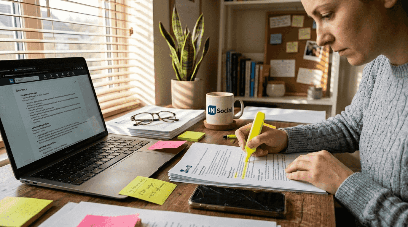 Professional reviews LinkedIn with highlights