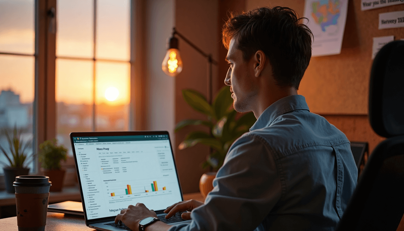 Home workspace with On-Page SEO poster visible