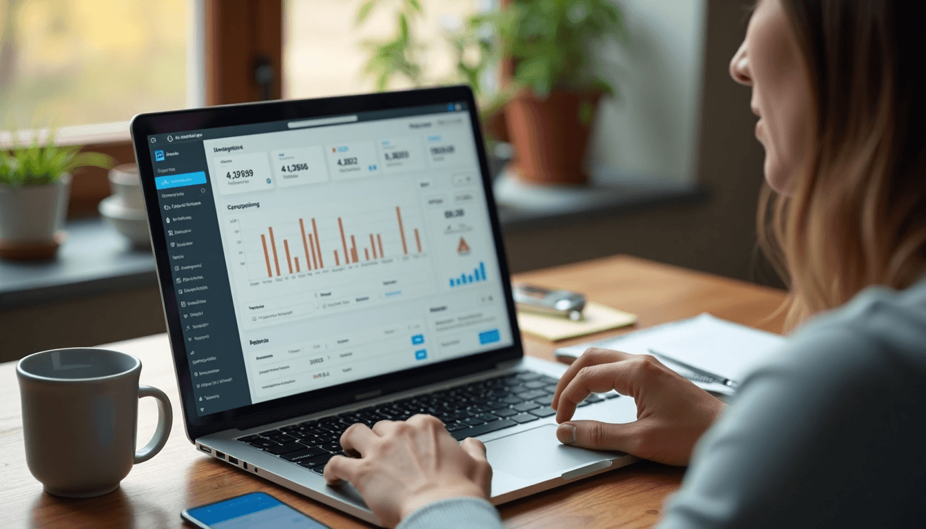 Email engagement dashboard with user clicking analytics links