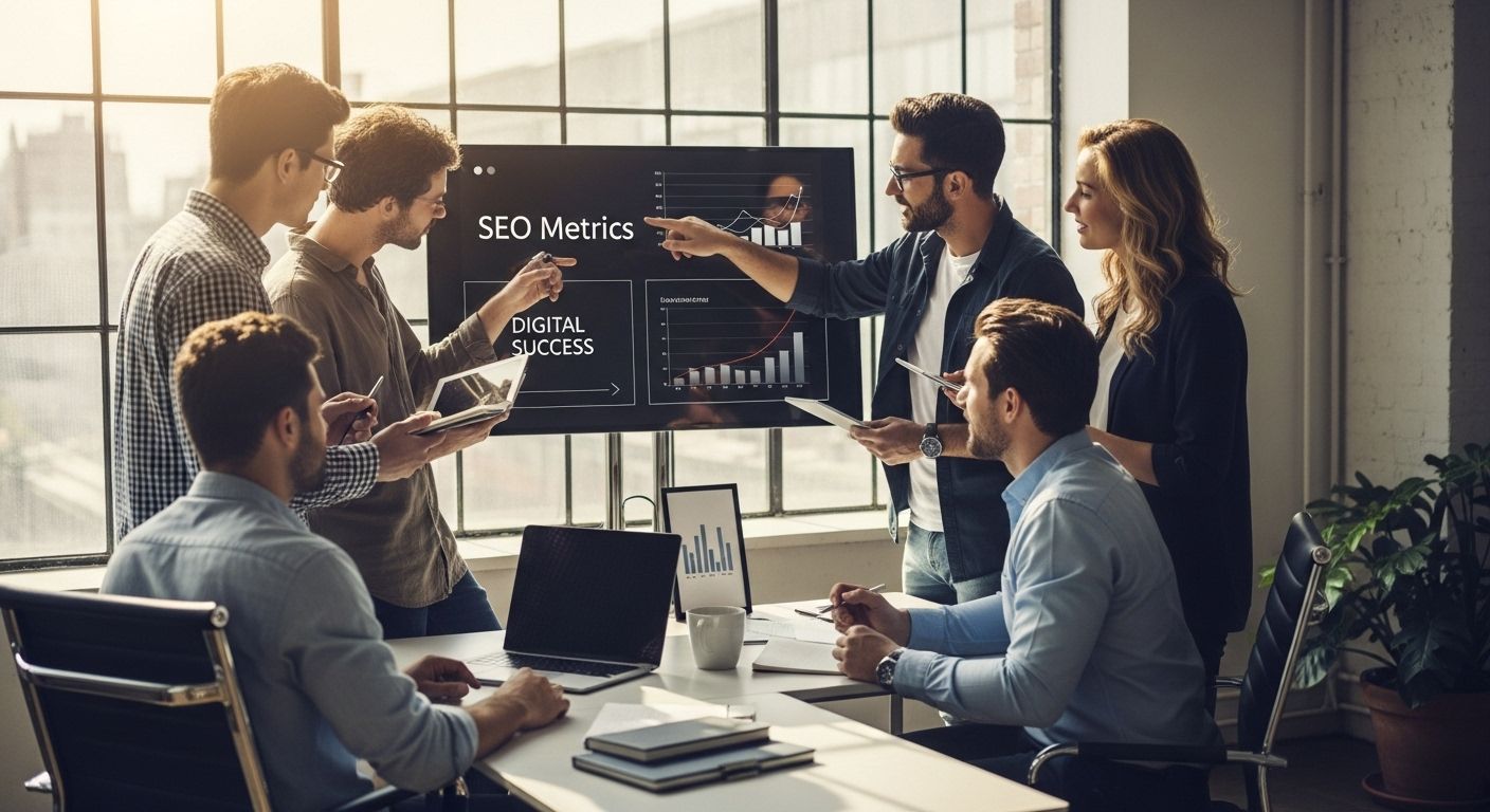 SEO metrics teamwork office