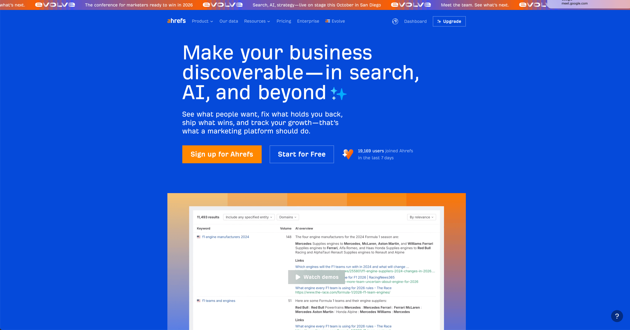 5 ahrefs alternatives hero header image
