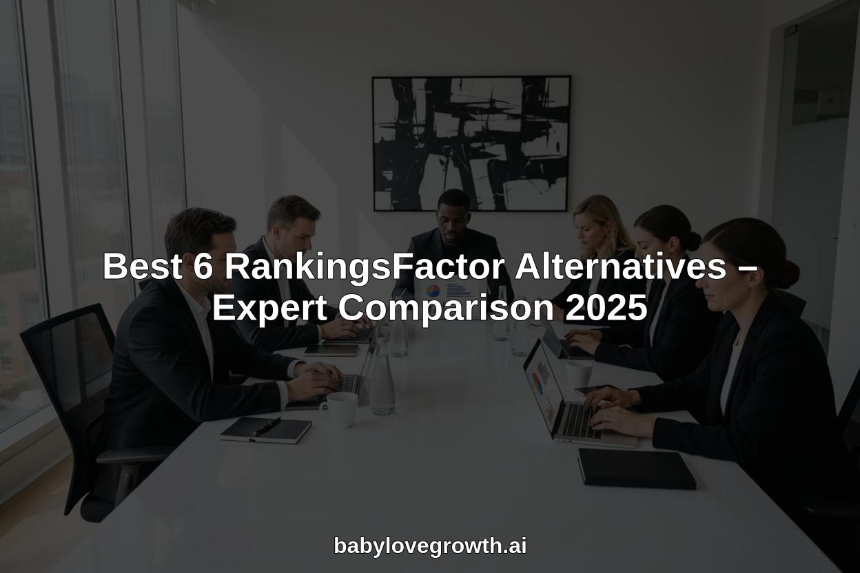 6 RankingsFactor alternatives hero header image