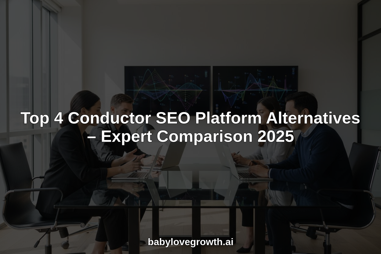 4 Conductor seo platform alternatives hero header image