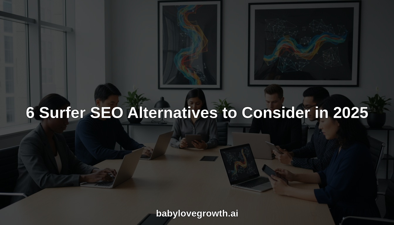6 Surfer SEO alternatives hero header image