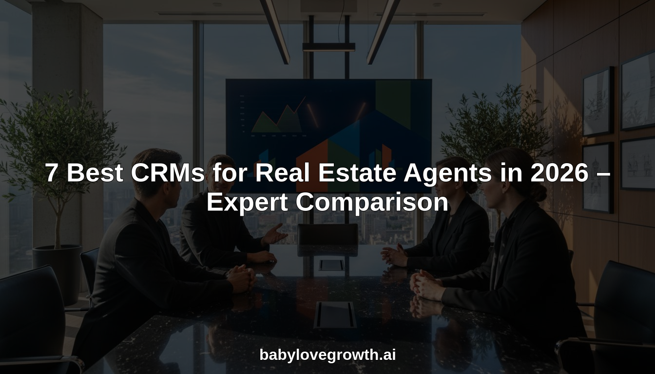 7 Best CRMs for Real Estate Agents in 2026 hero header image