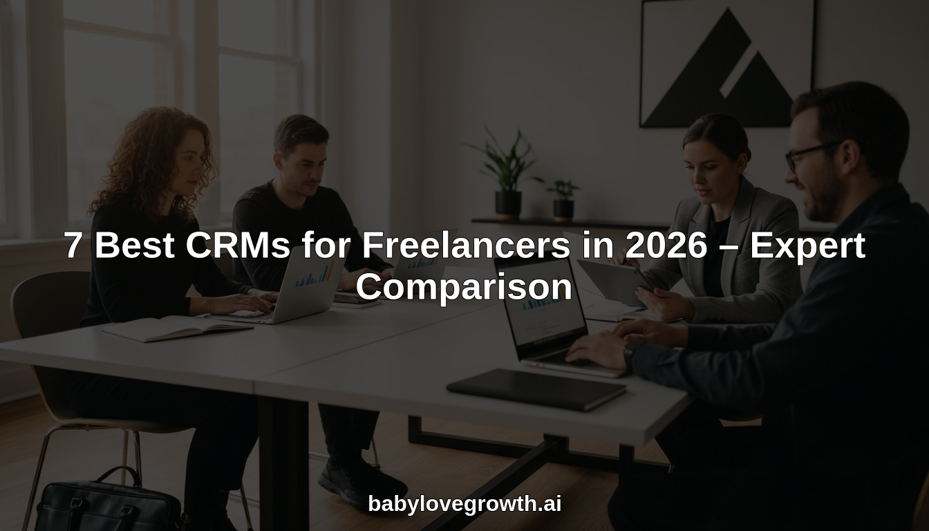 7 Best CRMs for Freelancers in 2026 hero header image