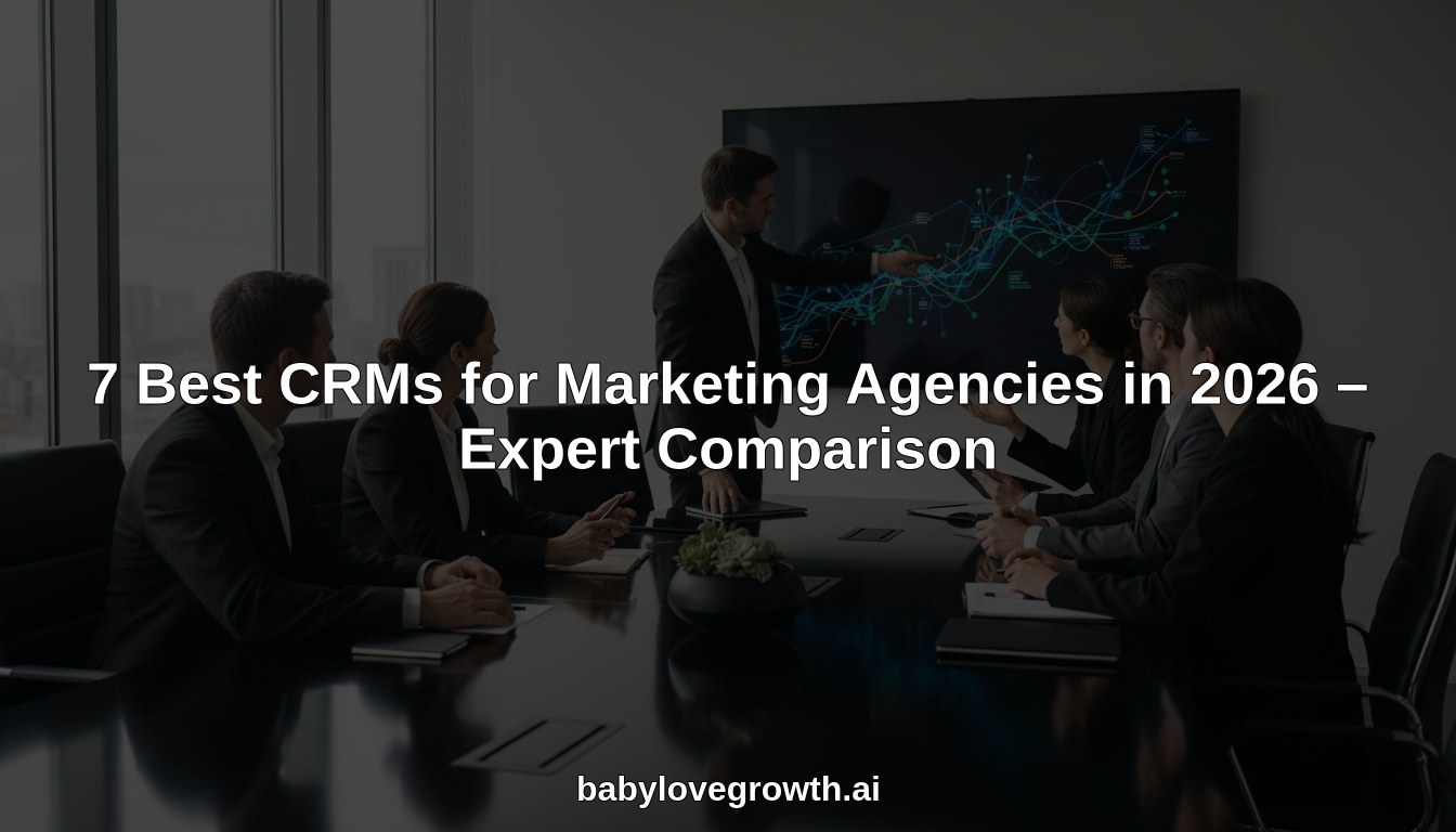 7 Best CRMs for Marketing Agencies in 2026 hero header image