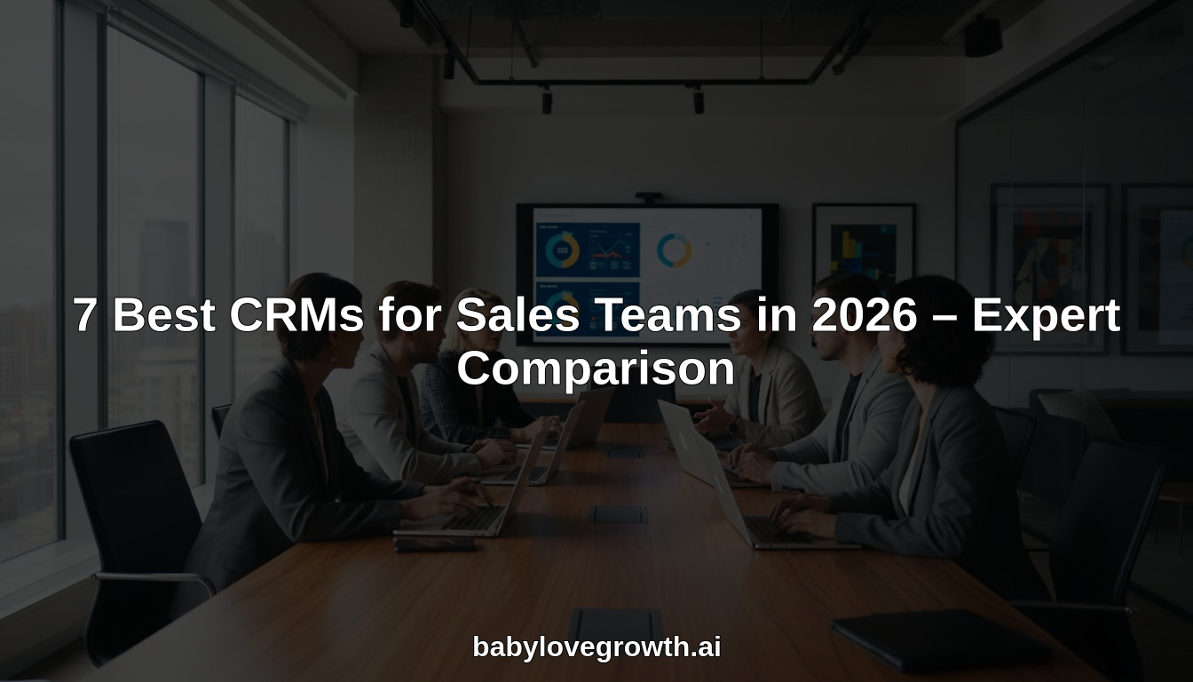 7 Best CRMs for Sales Teams in 2026 hero header image