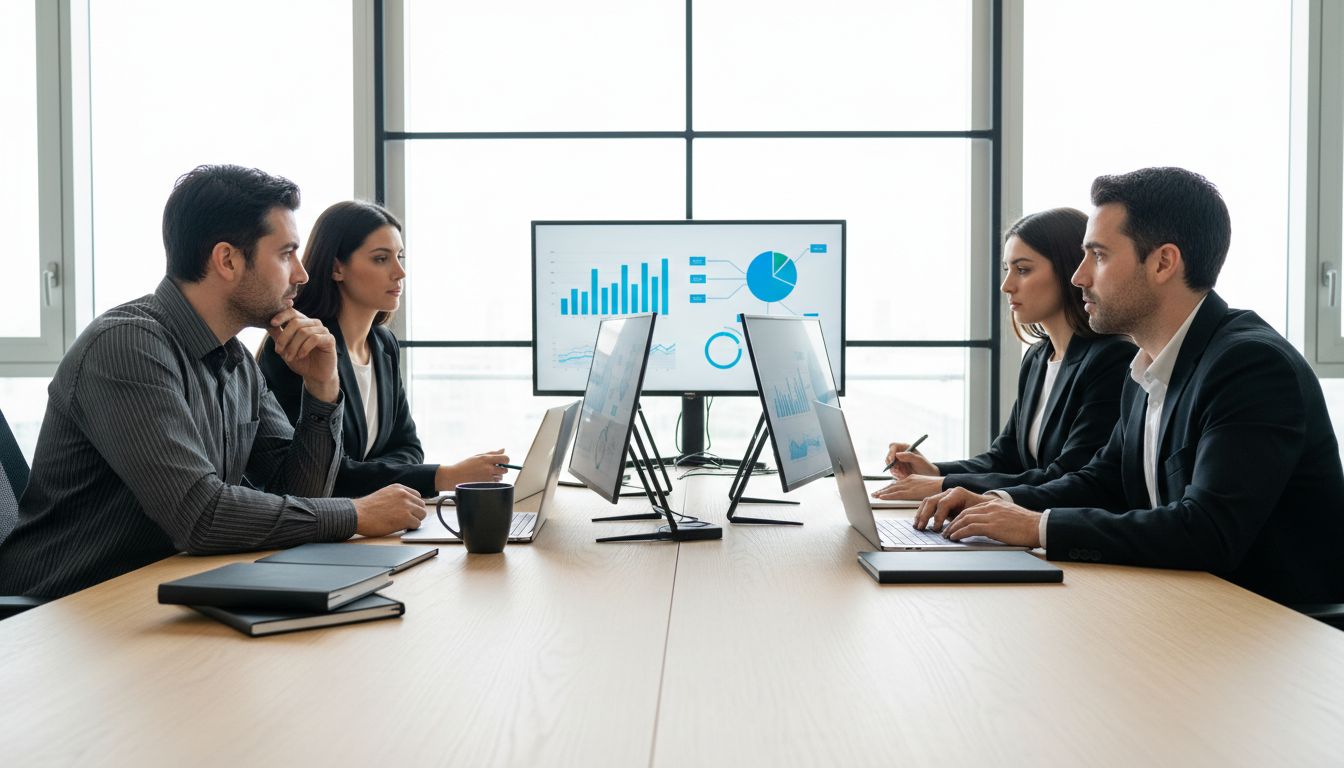 Imagen principal de una agencia SEO en Parla colaborando en la oficina