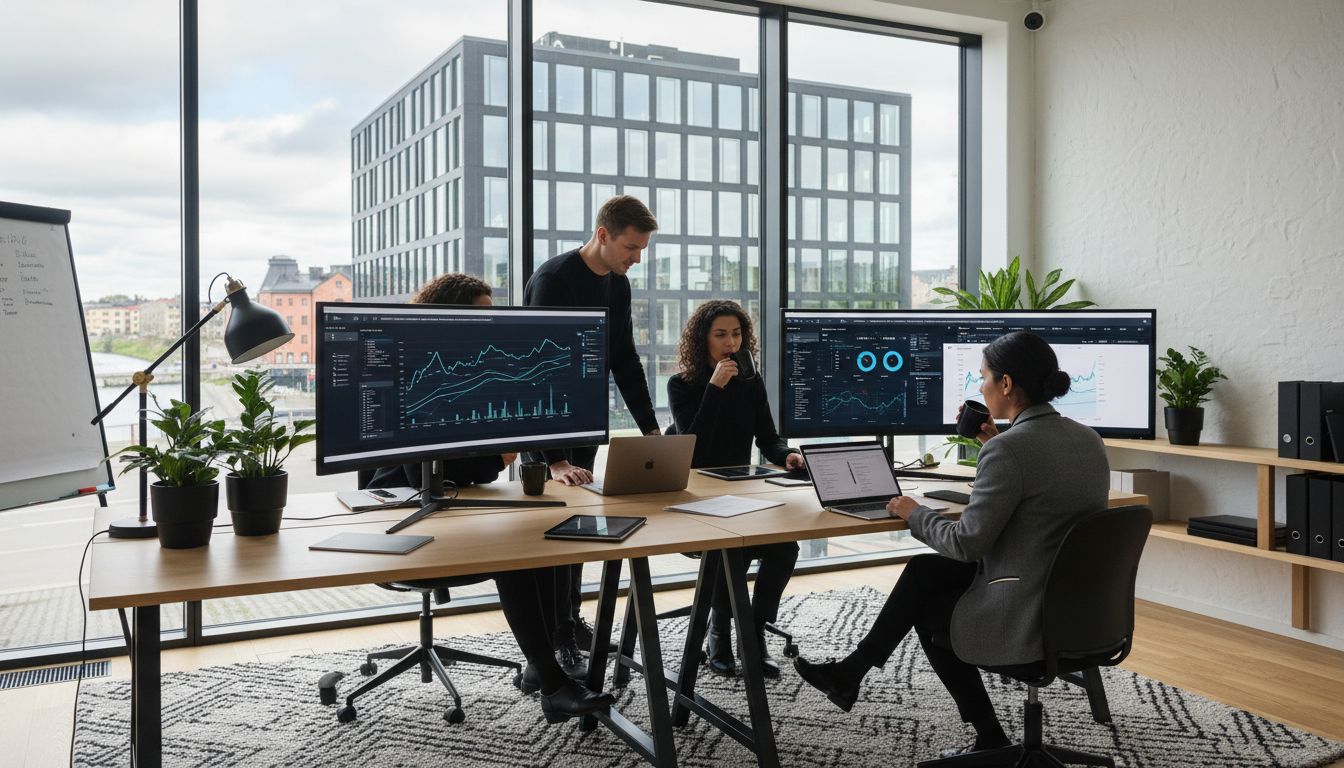 SEO agency team at work in Eskilstuna office