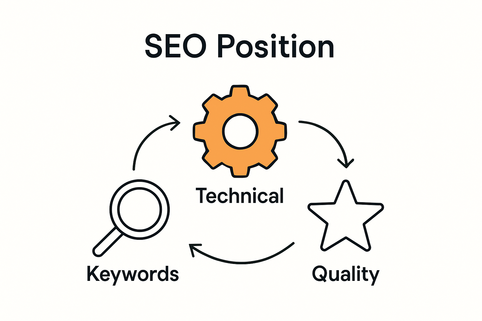 Infographic of key SEO ranking factors