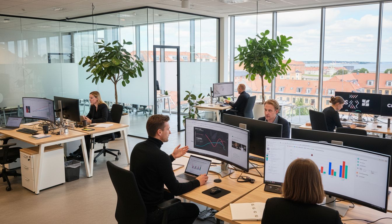Modern digital marketing office in Fredericia