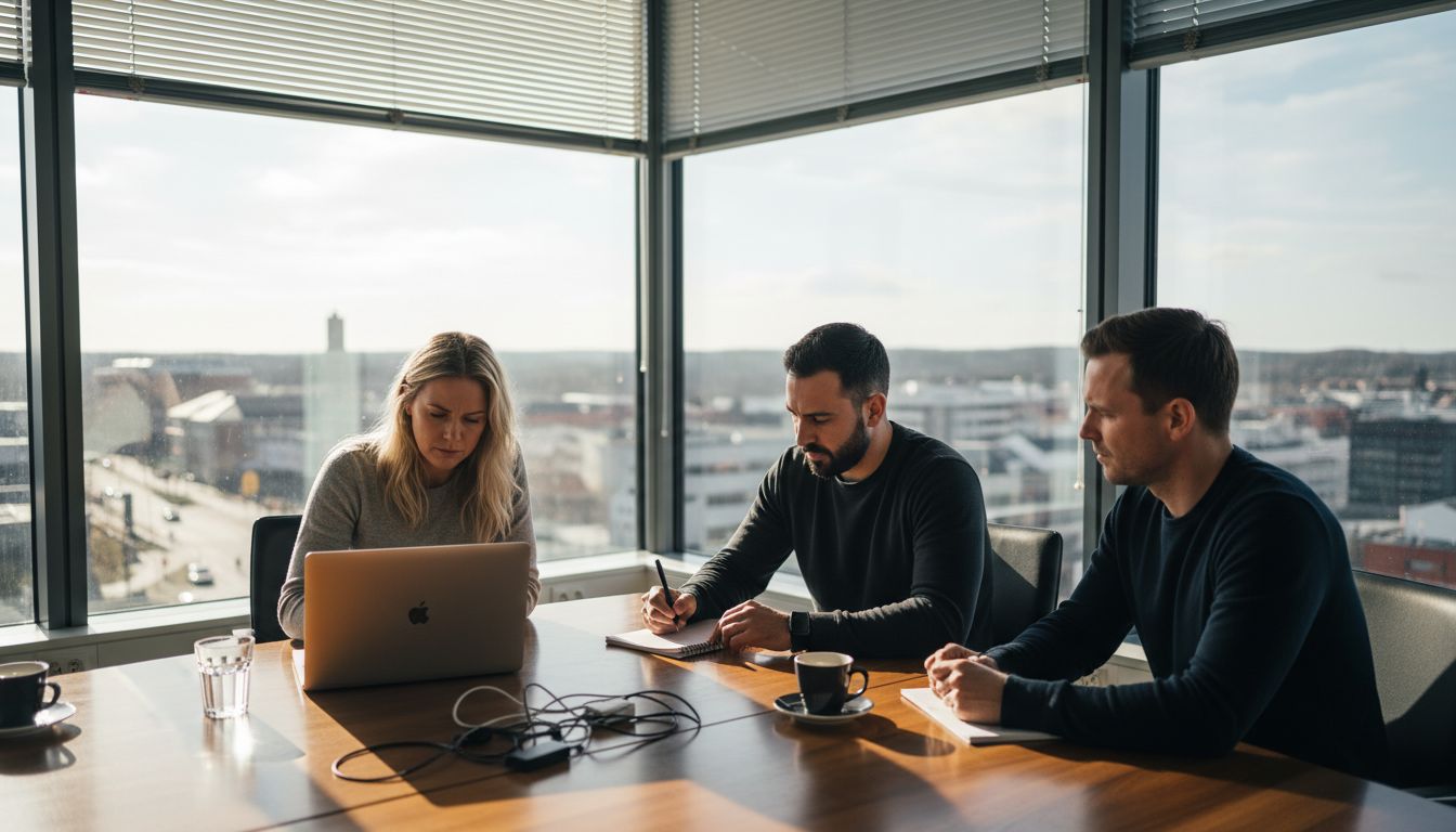 SEO agency team meeting in Sandnes office