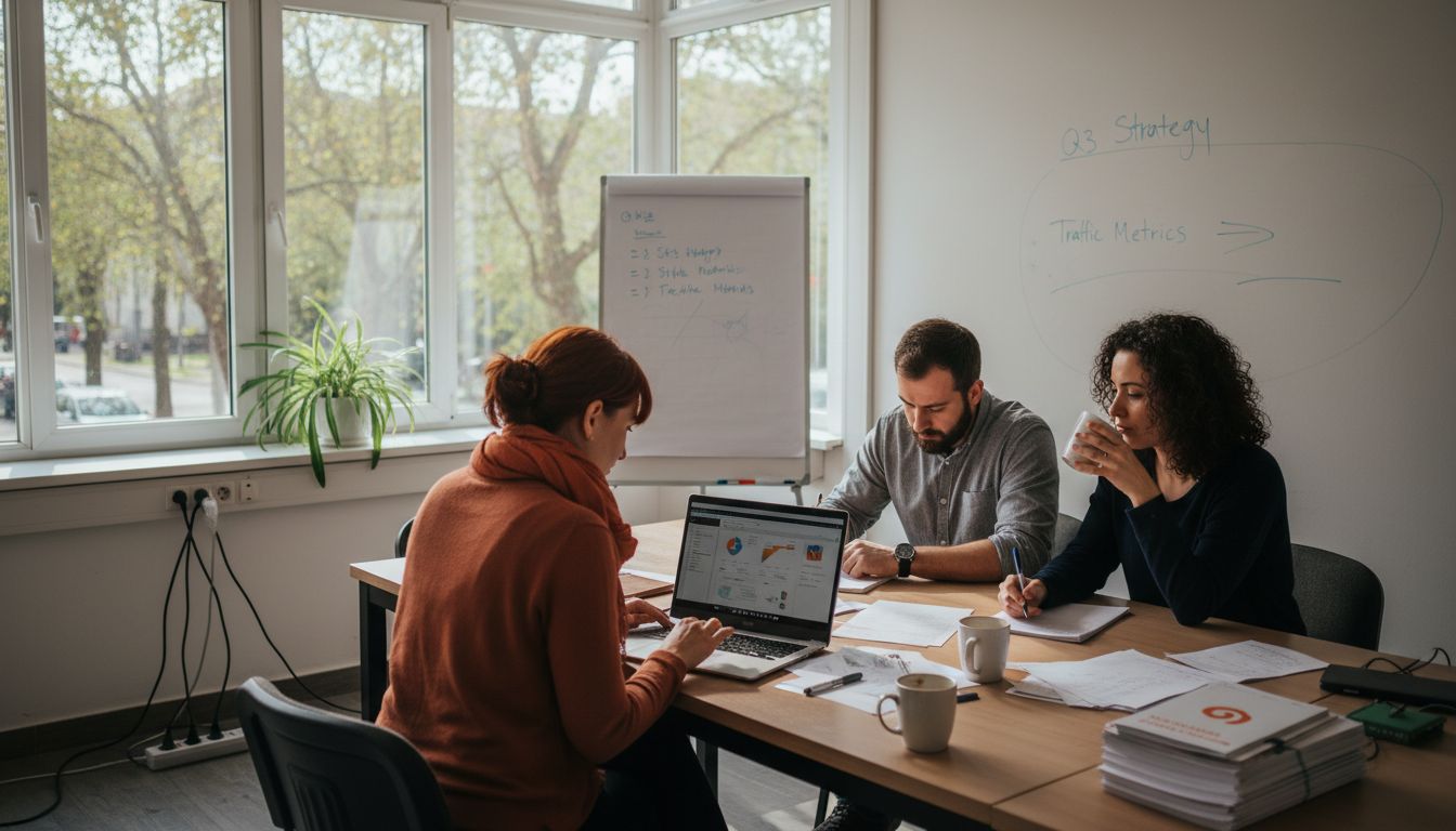 SEO agency team working in Zalaegerszeg office