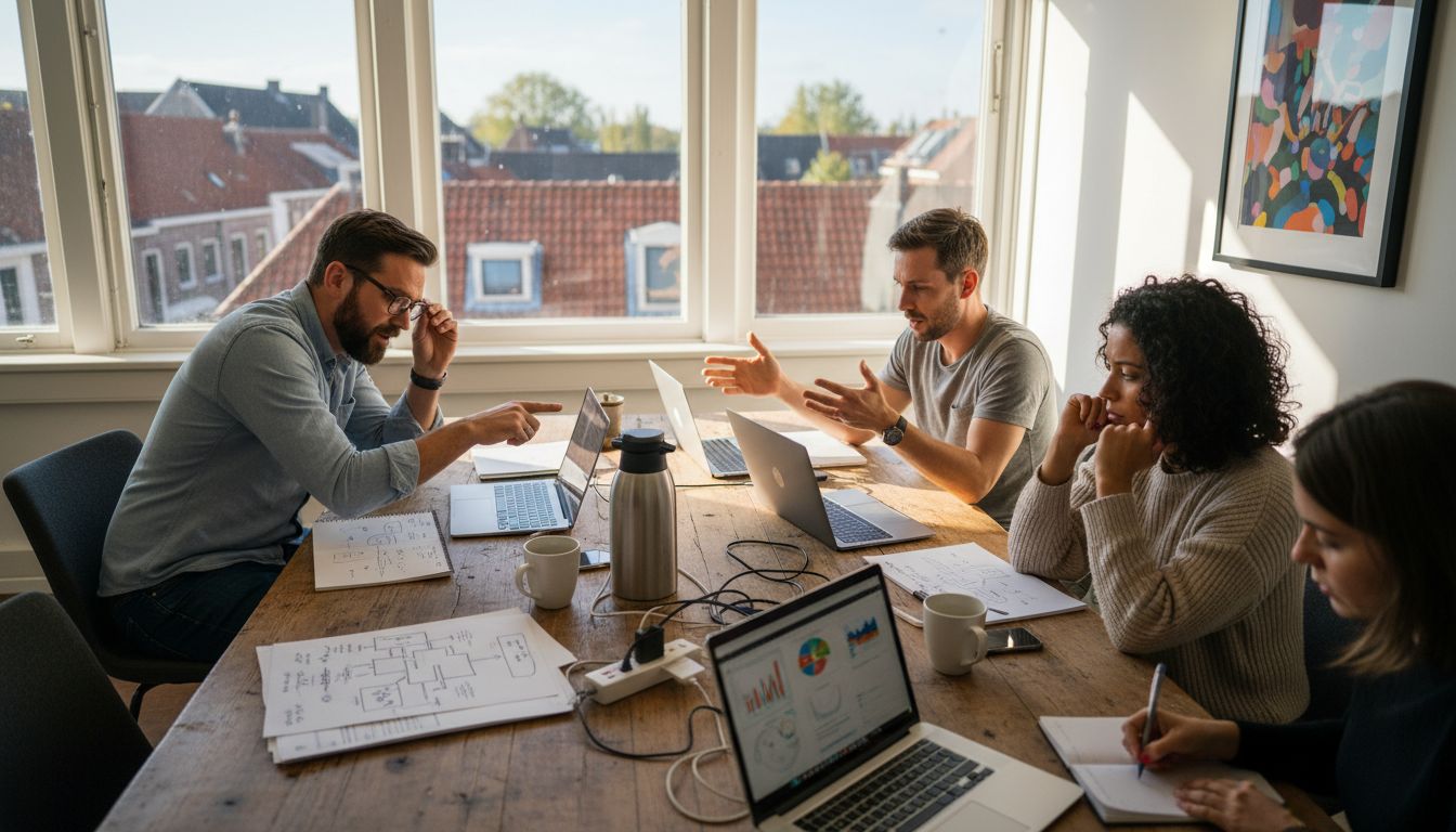Digital marketers collaborating in Amersfoort office
