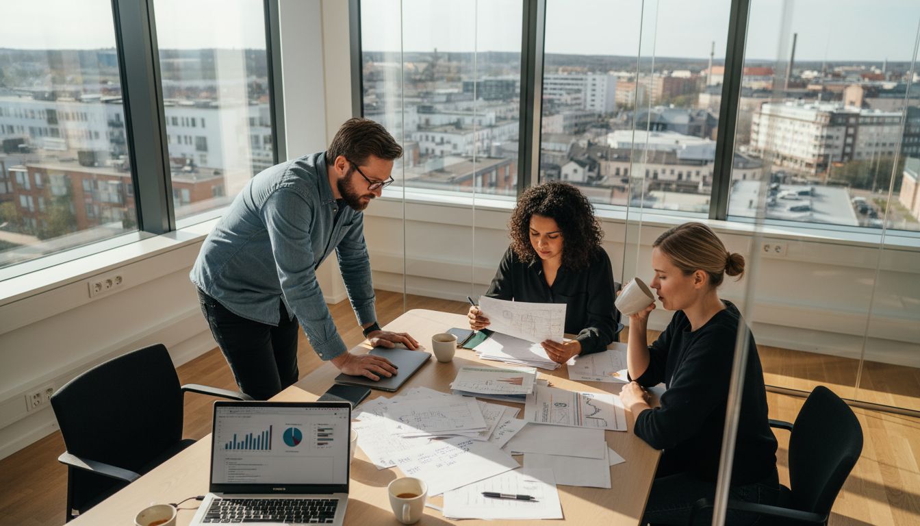 SEO agency team working in Växjö office