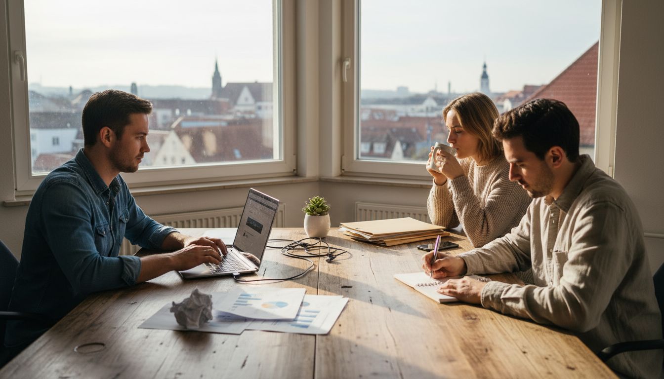 SEO team working in Bielefeld city office