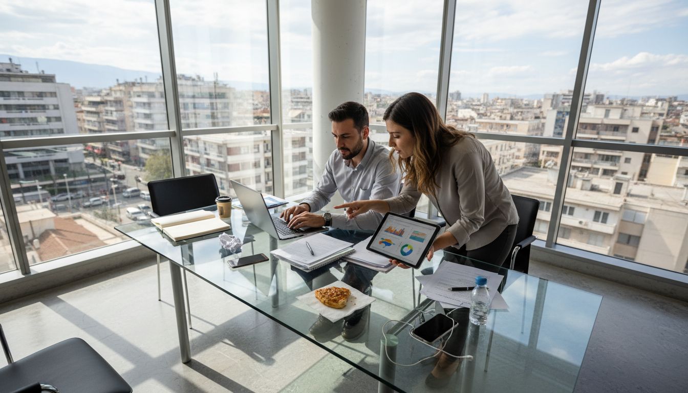 SEO agency teamwork in Xanthi city office