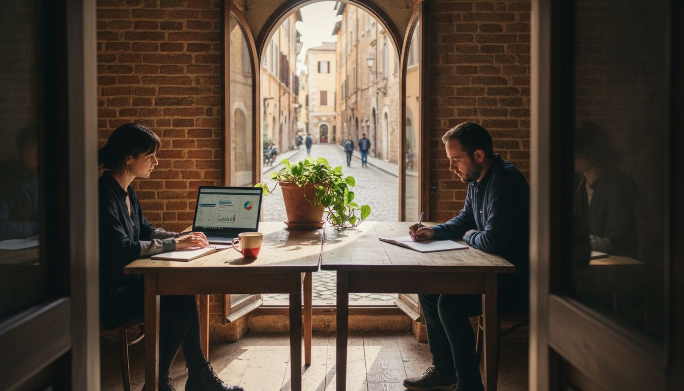 SEO agency team working in Nîmes city office