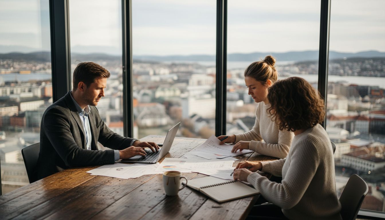 SEO agency team meeting overlooking Larvik