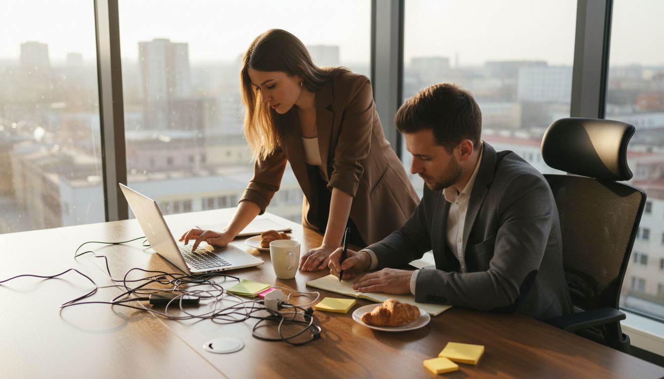 SEO specialists working together in Zabrze office