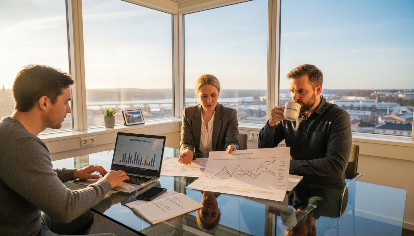 SEO-byråns team samlas på kontoret i Sundsvall