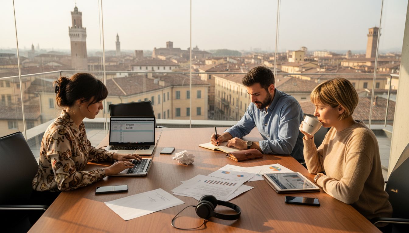 Il nostro team al lavoro nell’ufficio di digital marketing a Modena