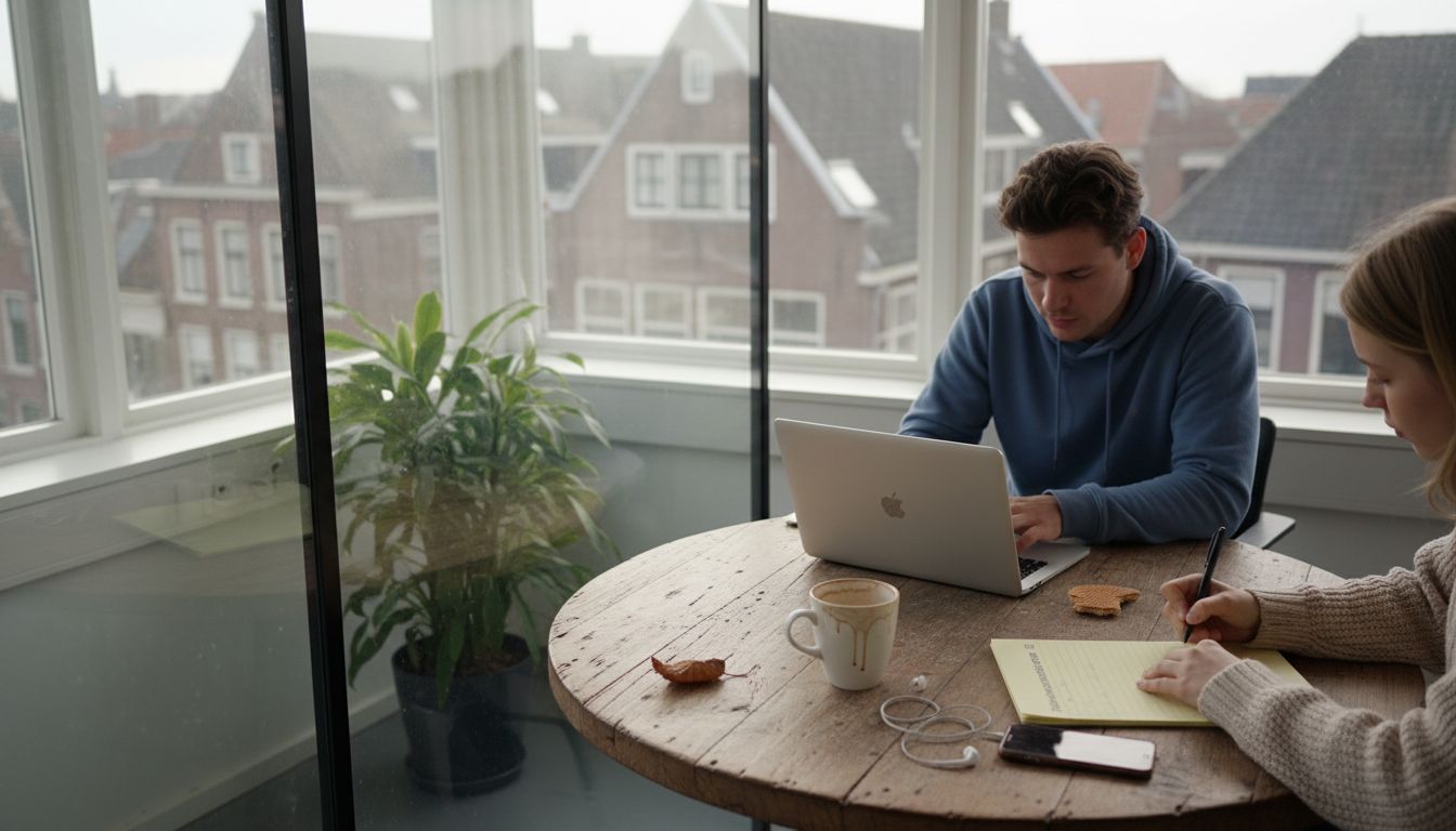 Online marketeers werken samen op kantoor in Den Bosch.