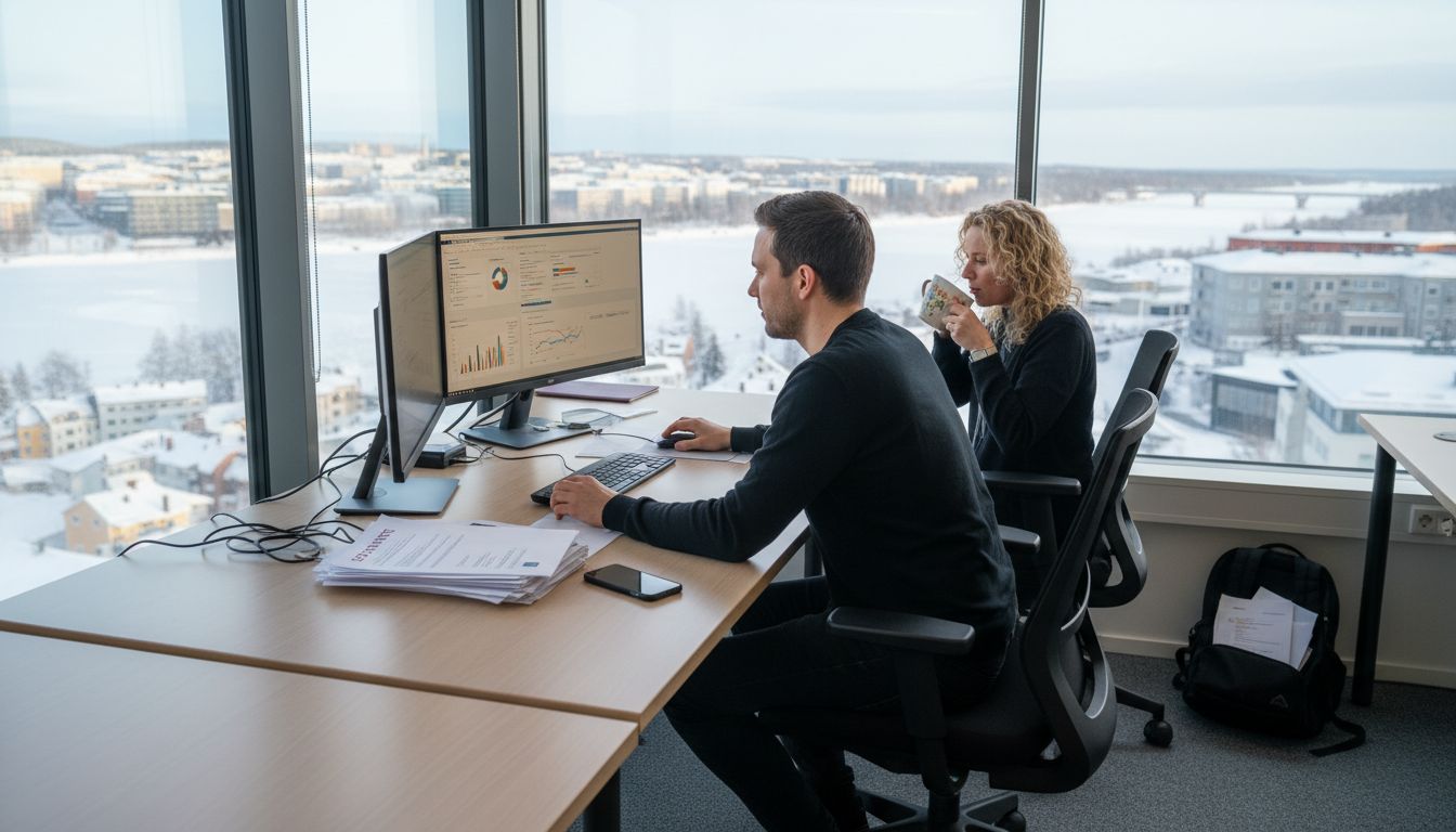 SEO-konsulter på plats på kontoret i Luleå