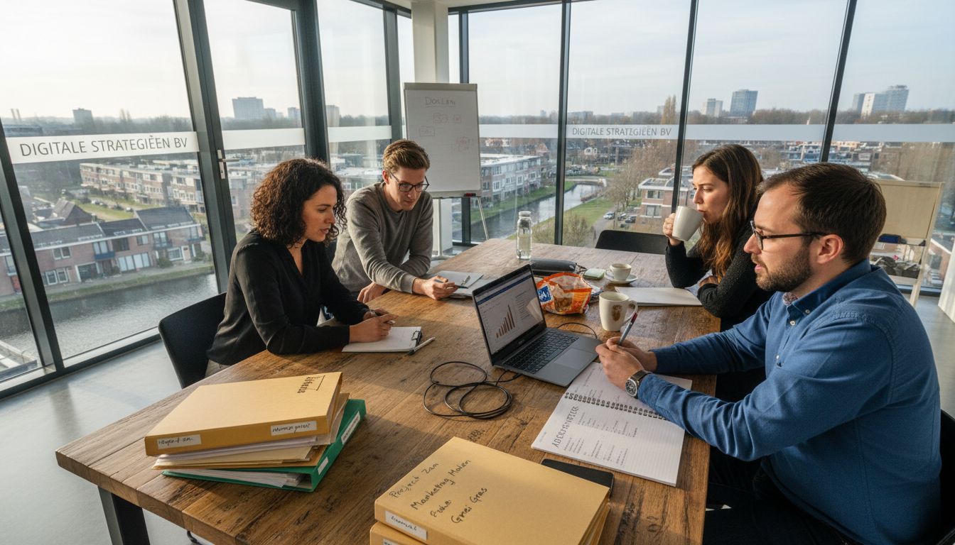 Overleg van het SEO-team op ons kantoor in Zoetermeer.
