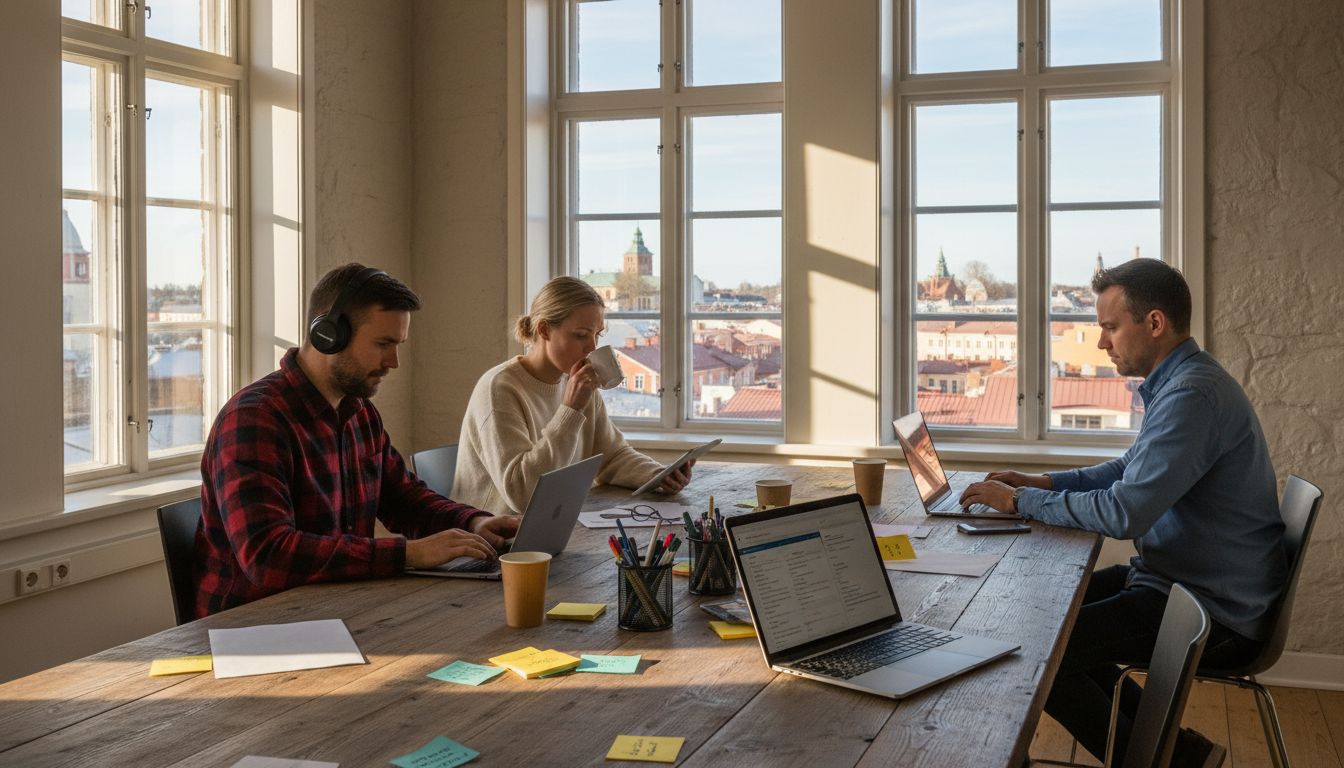 Digimarkkinoinnin tiimi vauhdissa Porvoon toimistolla