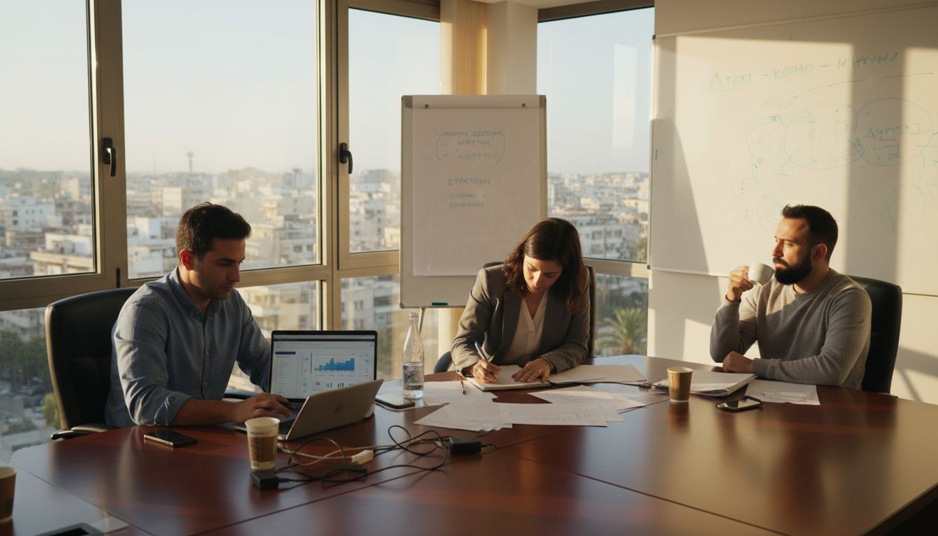 Συνάντηση της ομάδας στα γραφεία του digital agency στην Τρίπολη