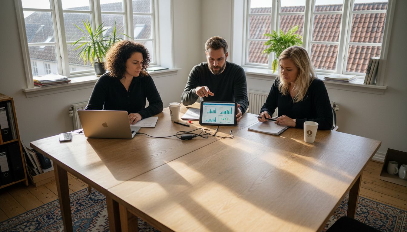 SEO-bureauets team arbejder tæt sammen på kontoret i Hillerød.