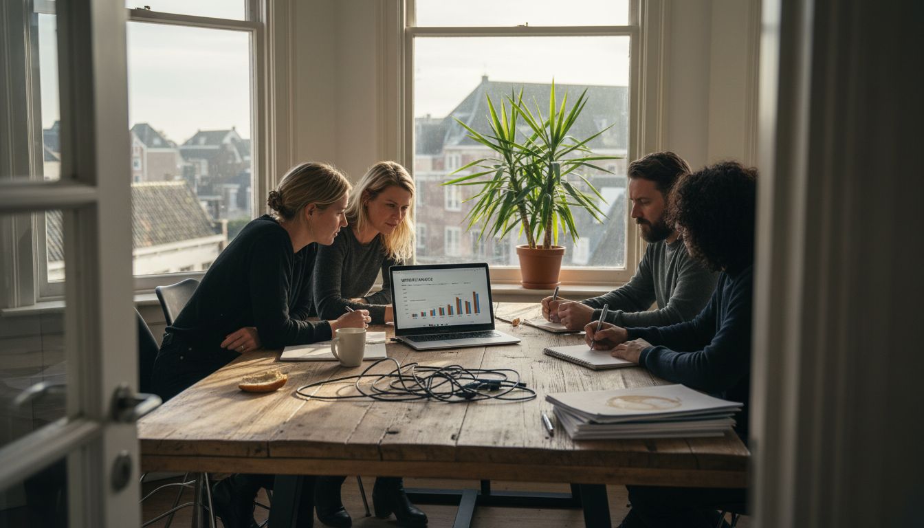 Het SEO-team aan het werk op ons kantoor in Dordrecht.