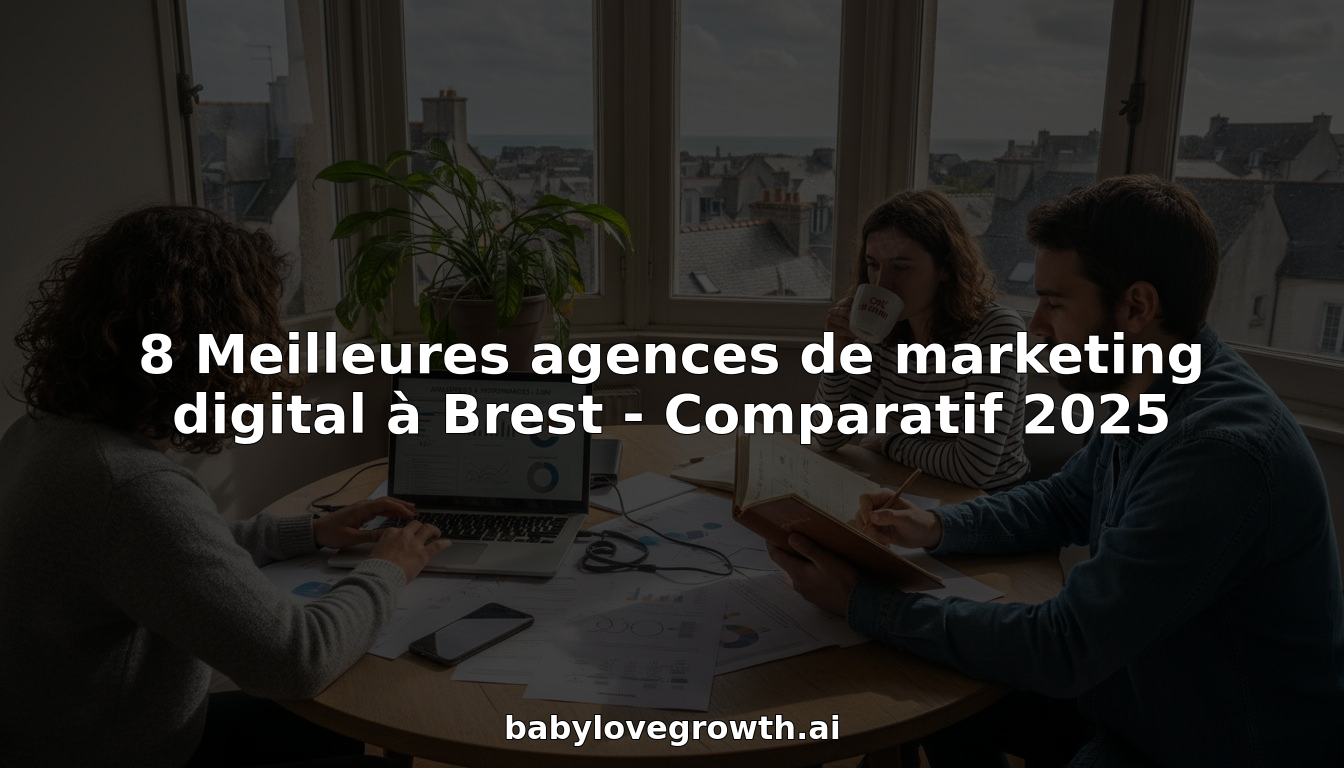 L’équipe travaille ensemble dans des bureaux avec vue sur Brest.