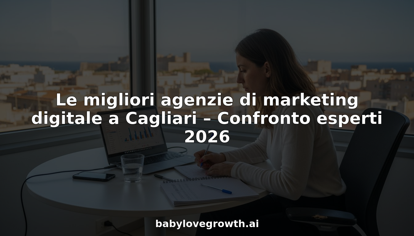 Stratega digitale alle prese con l’analisi dei report nella sede di Cagliari