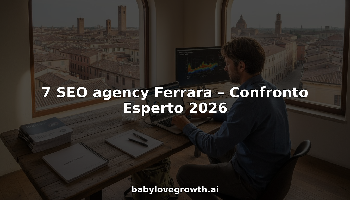 Analista SEO al lavoro nella sede dell’agenzia a Ferrara