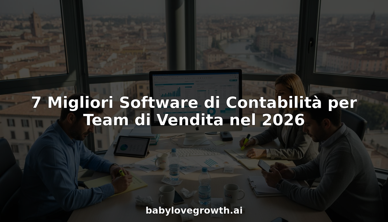 Il team commerciale al lavoro con un software gestionale in ufficio