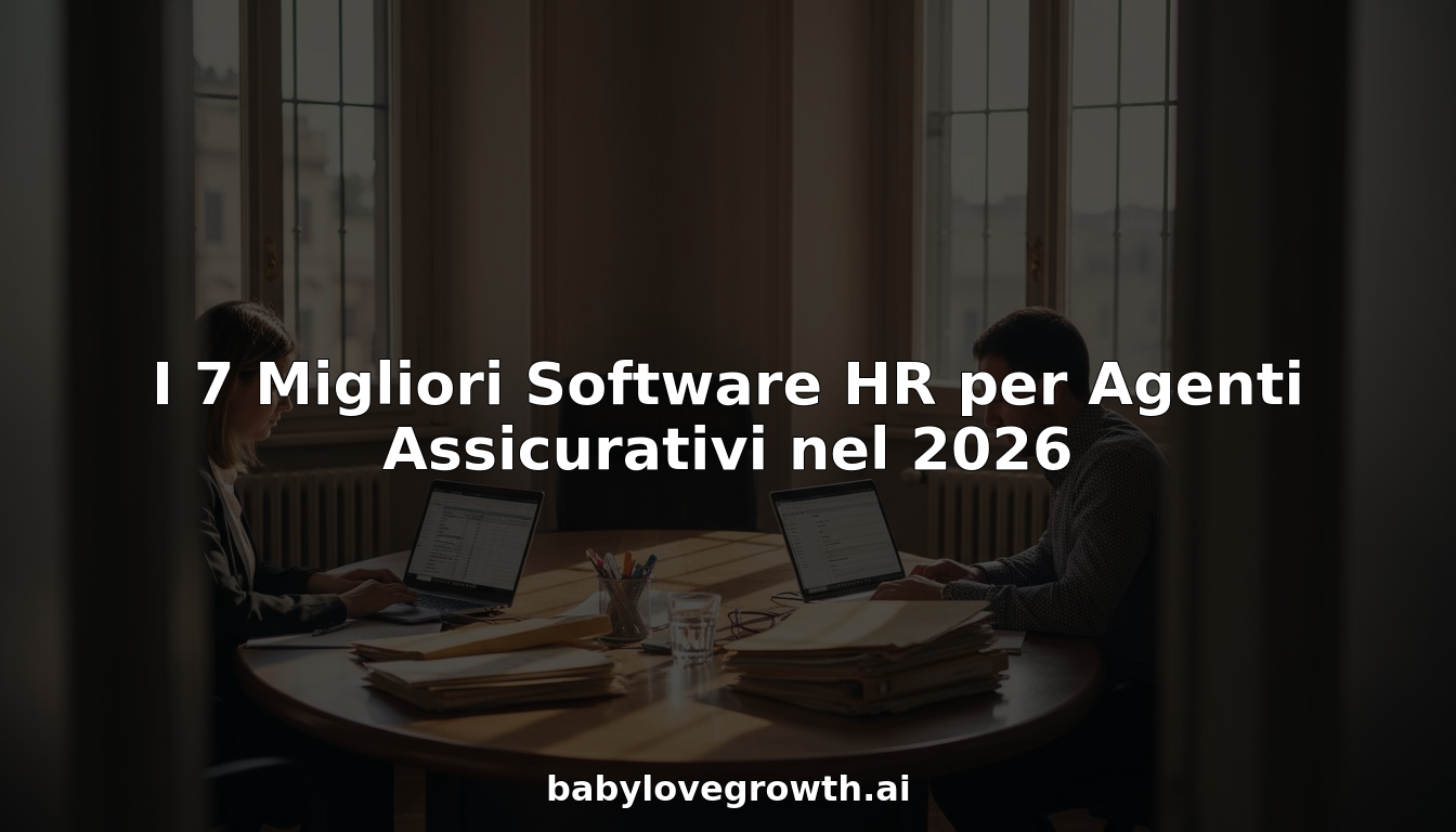 Un gruppo di consulenti assicurativi si confronta intorno a un tavolo in ufficio, analizzando insieme le funzionalità di un nuovo software per la gestione delle risorse umane.