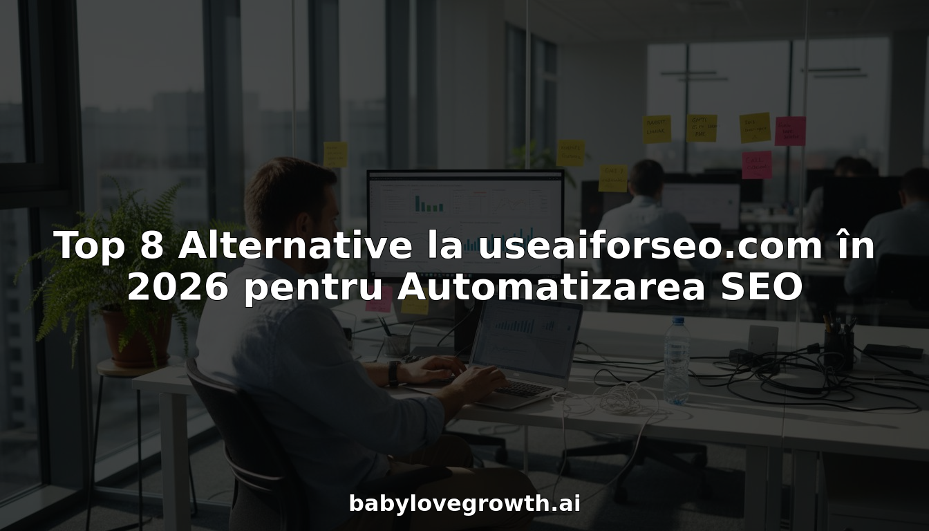 Un specialist SEO pune la punct soluții de automatizare, concentrat la birou în fața calculatorului.