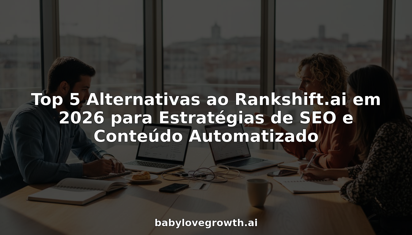 Equipa reúne-se à volta de uma mesa bem iluminada para comparar as melhores ferramentas de SEO.