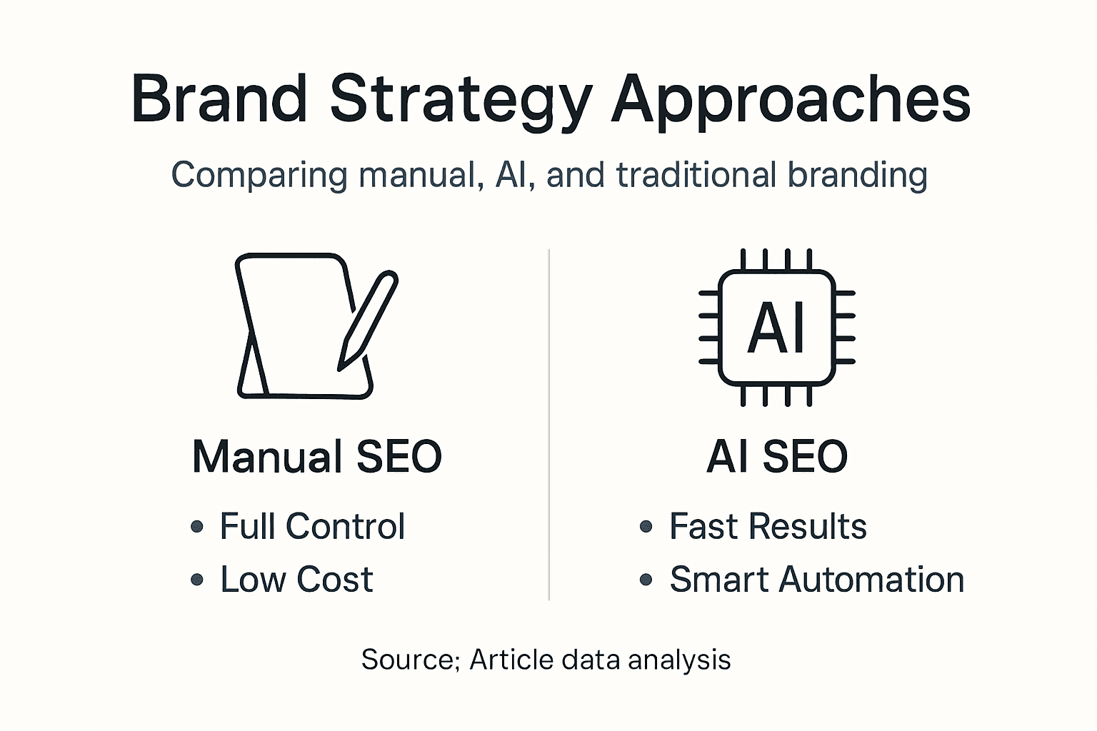 Infographic comparing branding strategy options