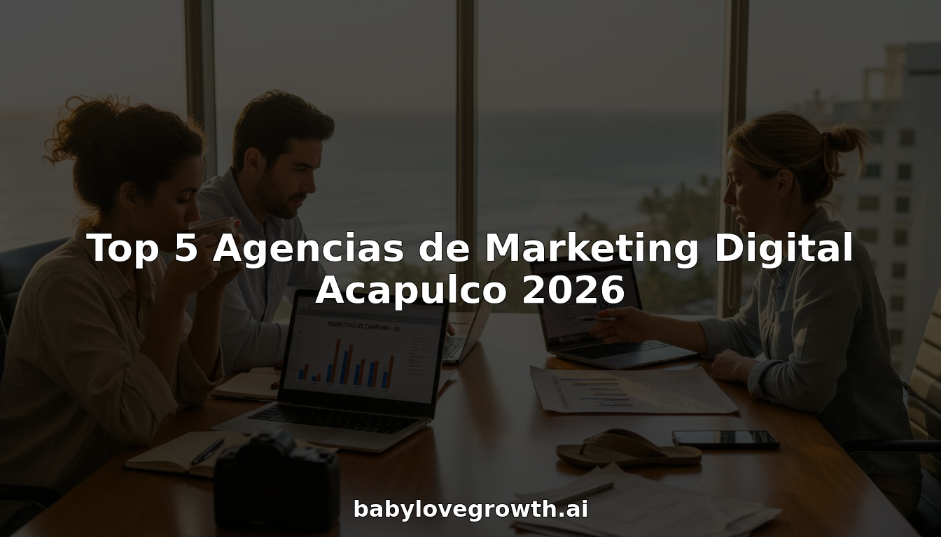 Equipo de marketing digital en la oficina de Acapulco