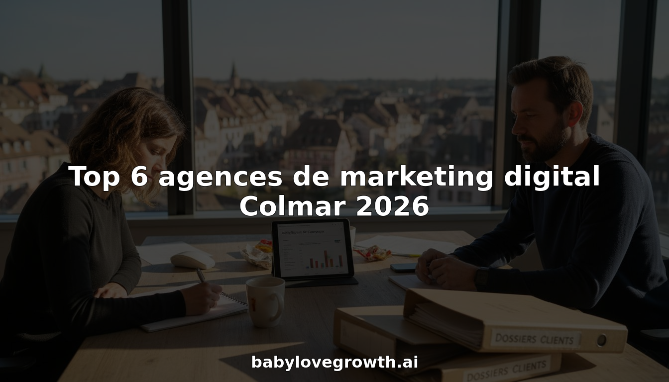 Des professionnels du marketing échangent et travaillent ensemble dans les bureaux de Colmar.