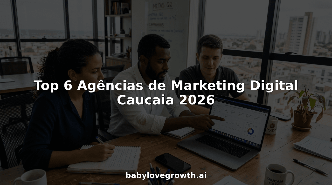 Equipa de marketing a trabalhar em conjunto no escritório de Caucaia