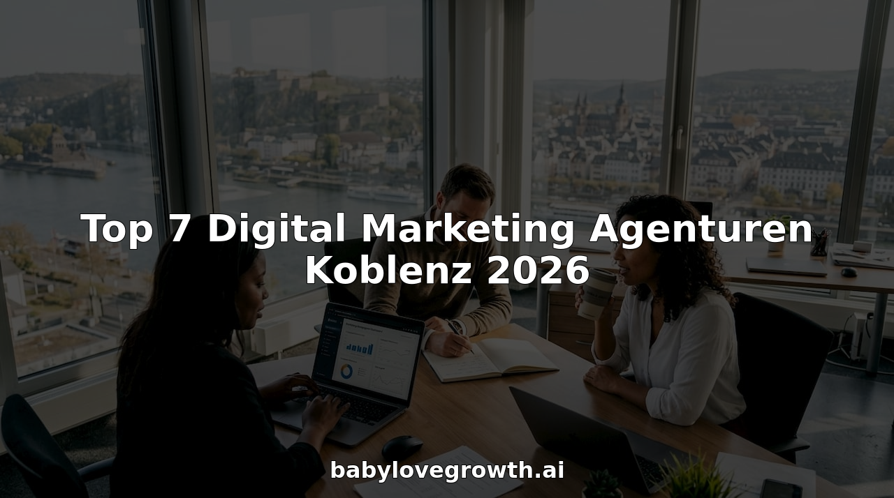 Das Digital-Marketing-Team trifft sich zur Besprechung im Koblenzer Büro.