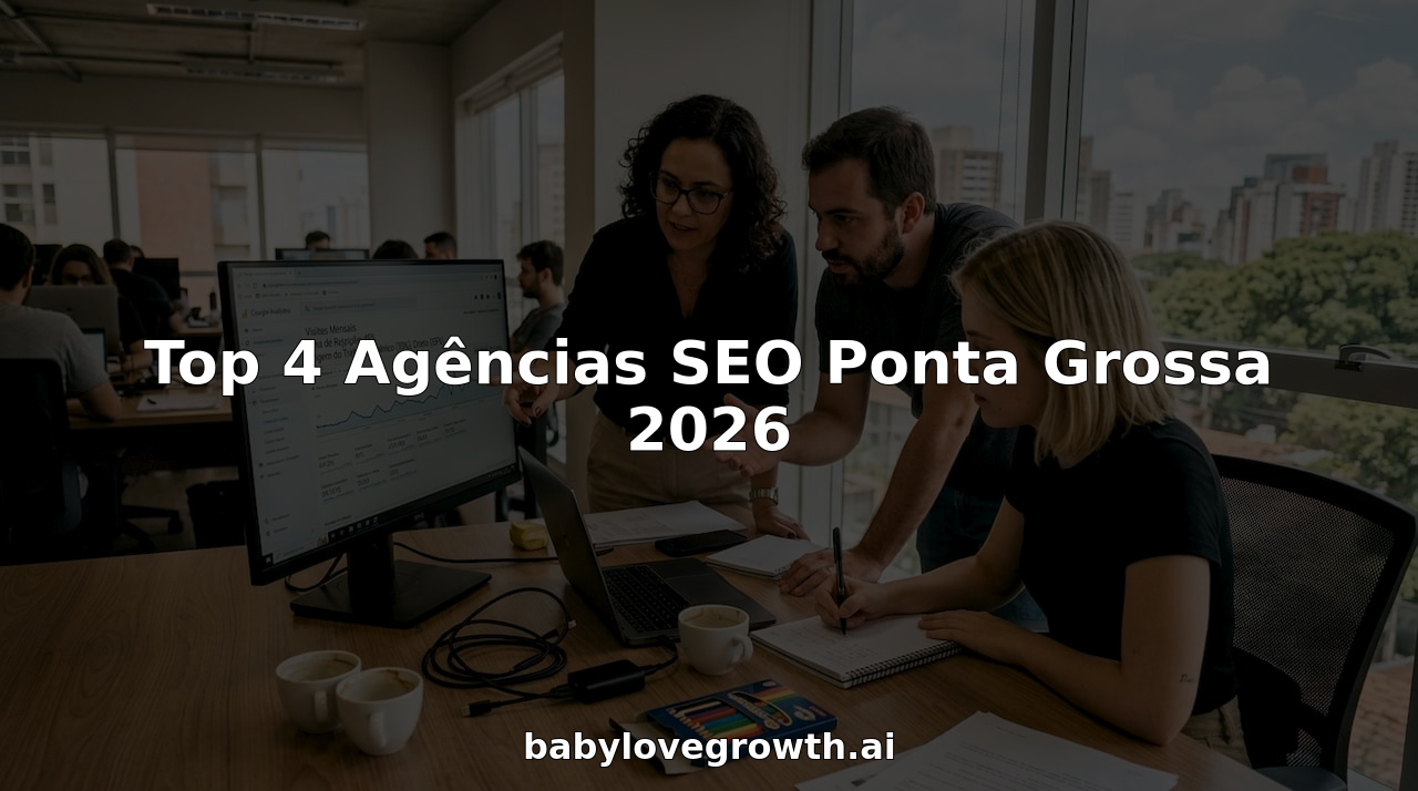 Equipa de uma agência de SEO a trabalhar em conjunto num escritório no centro da cidade.