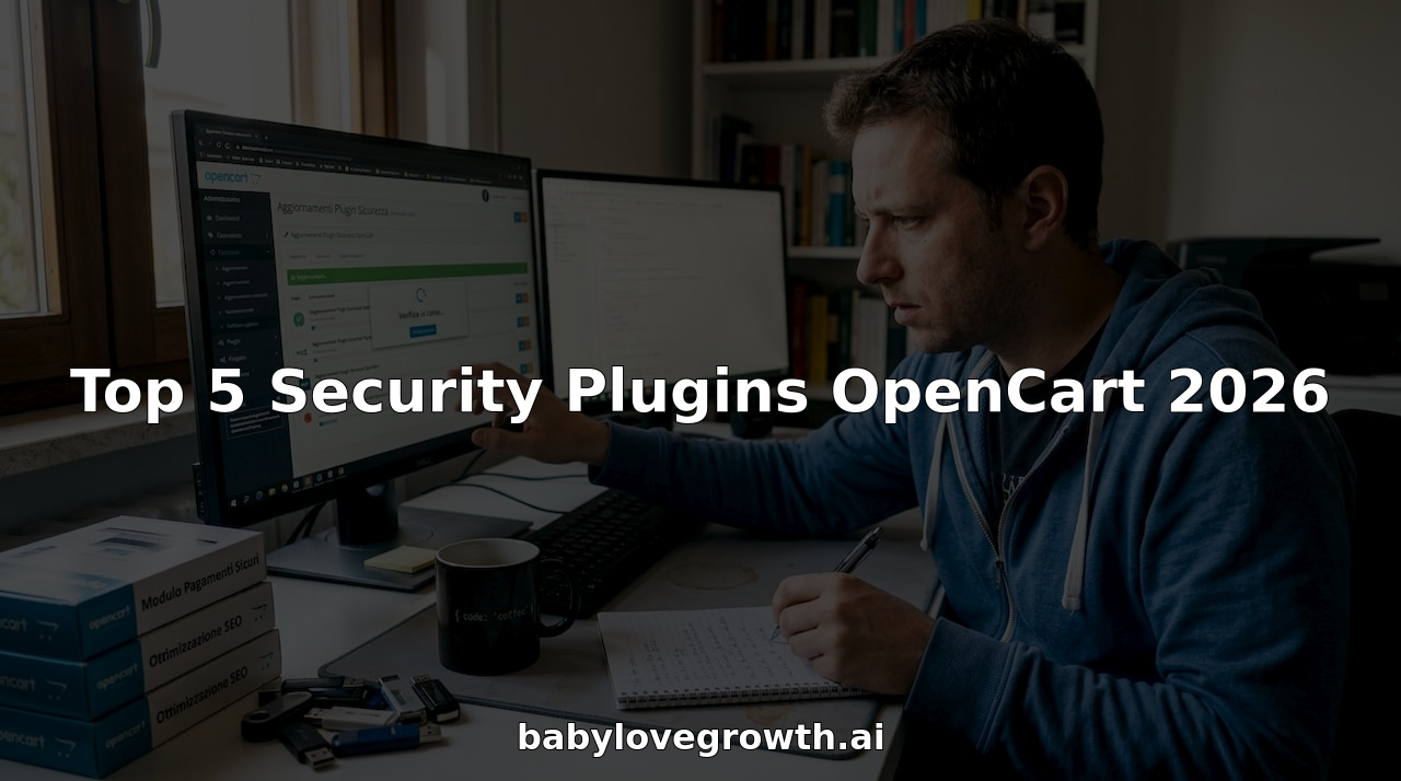Responsabile IT che analizza i plugin di sicurezza per OpenCart