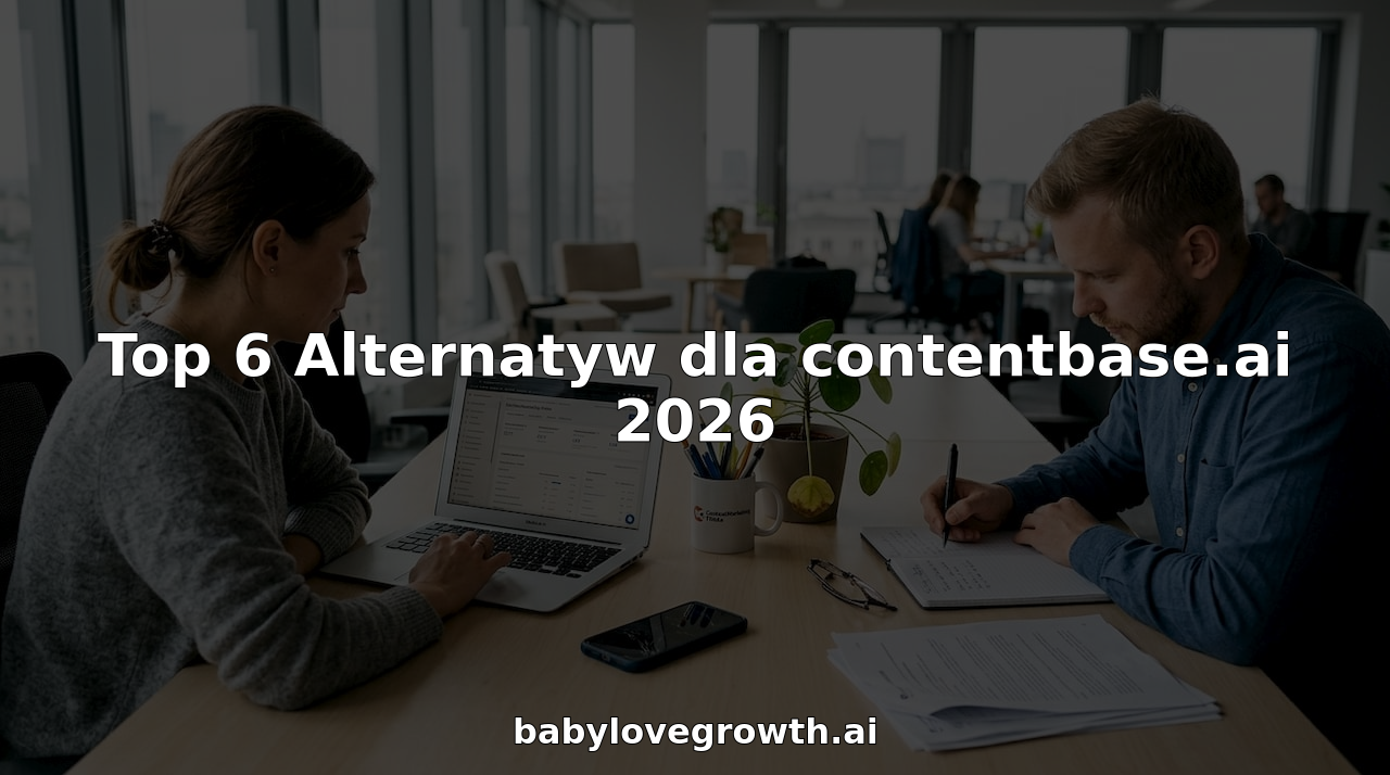 Specjaliści od content marketingu analizują wyniki swojej pracy, siedząc przy komputerach i przeglądając notatki.